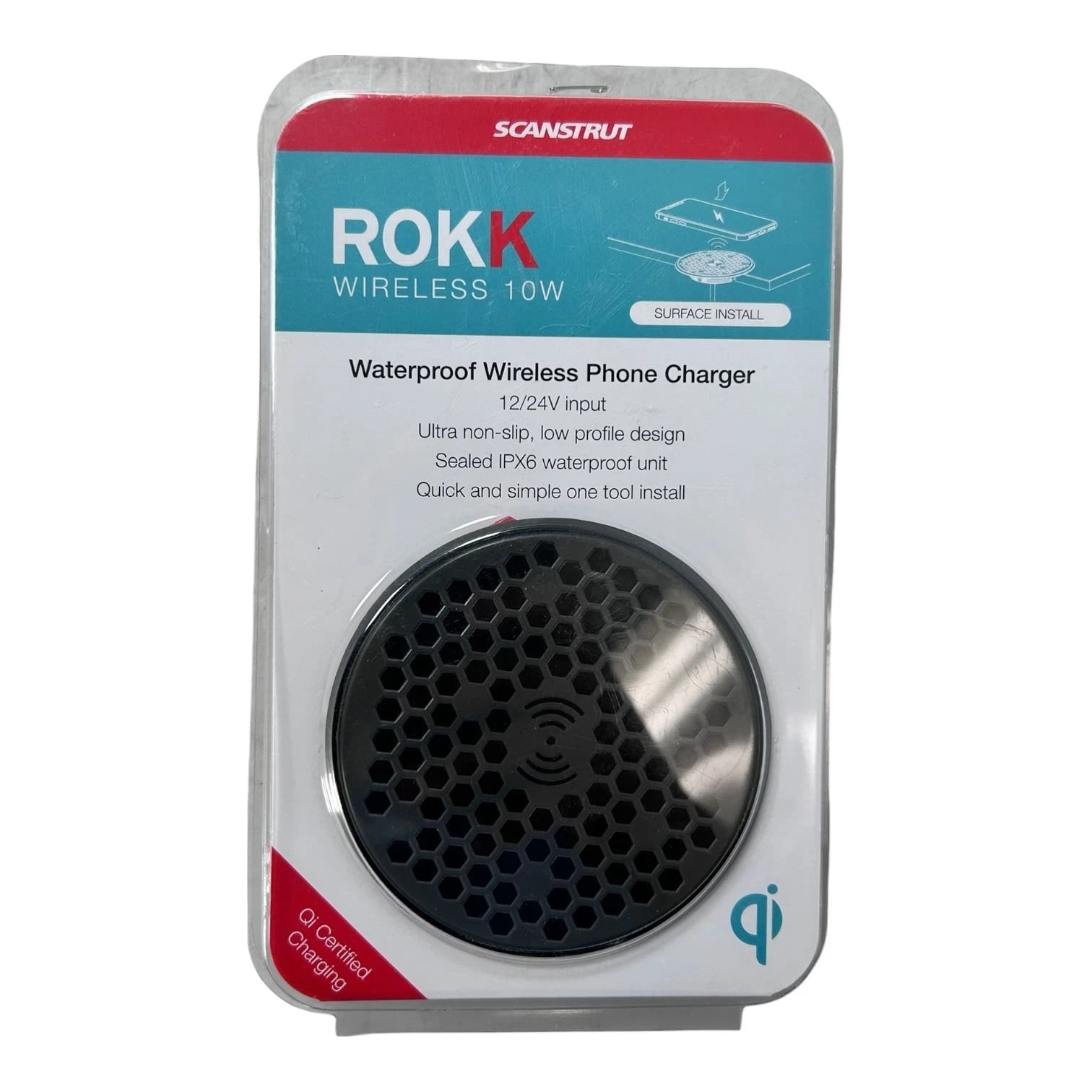 Scanstrut SC-CW-02F Waterproof Surface Mount Wireless Phone Charger (12/24V)
