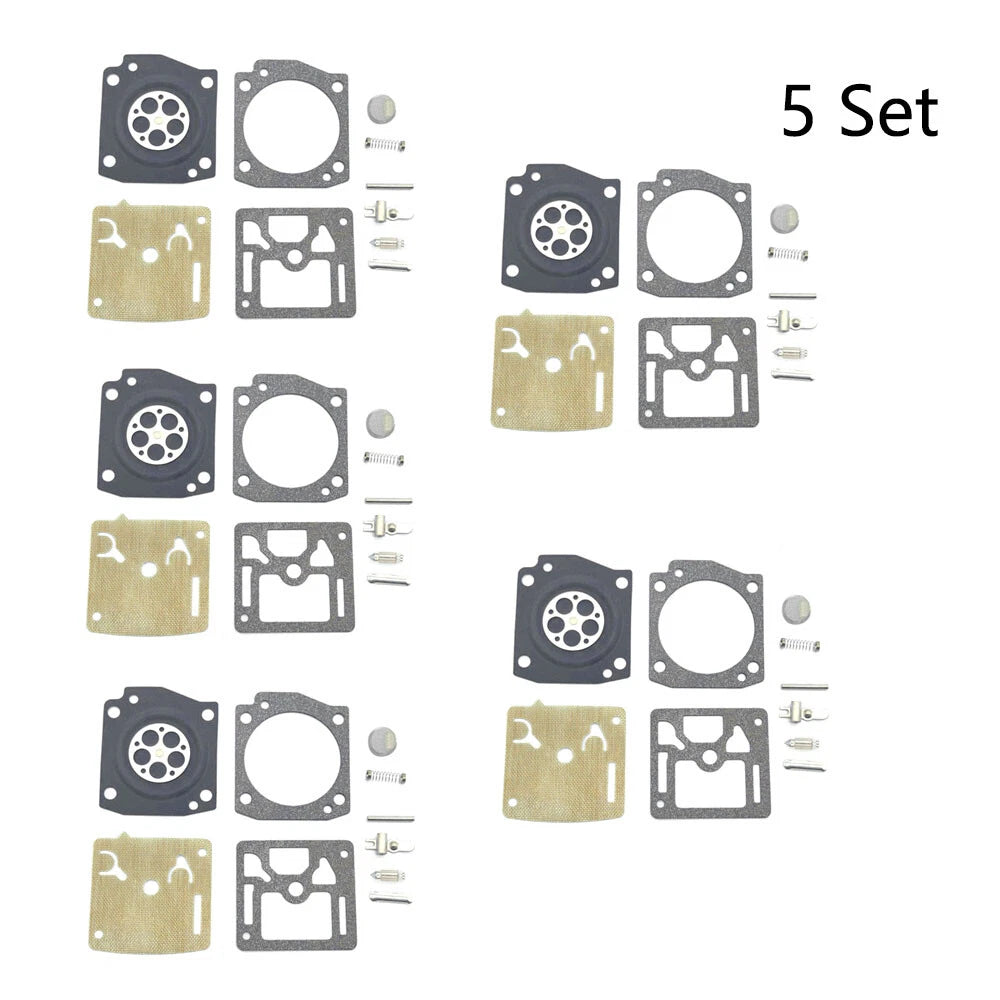 5X Carburetor Repair Kit for Husqvarna 362 365 371 372 (Zama RB-60, C3M-EL2A)