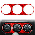 Red Carbon Fiber Air Conditioning Switch Panel Cover for Dodge Challenger (2008–2014)