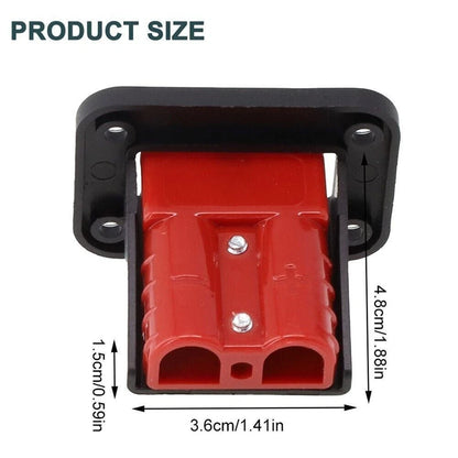 Forklift Battery Cable Connector with Flush Mounting Bracket