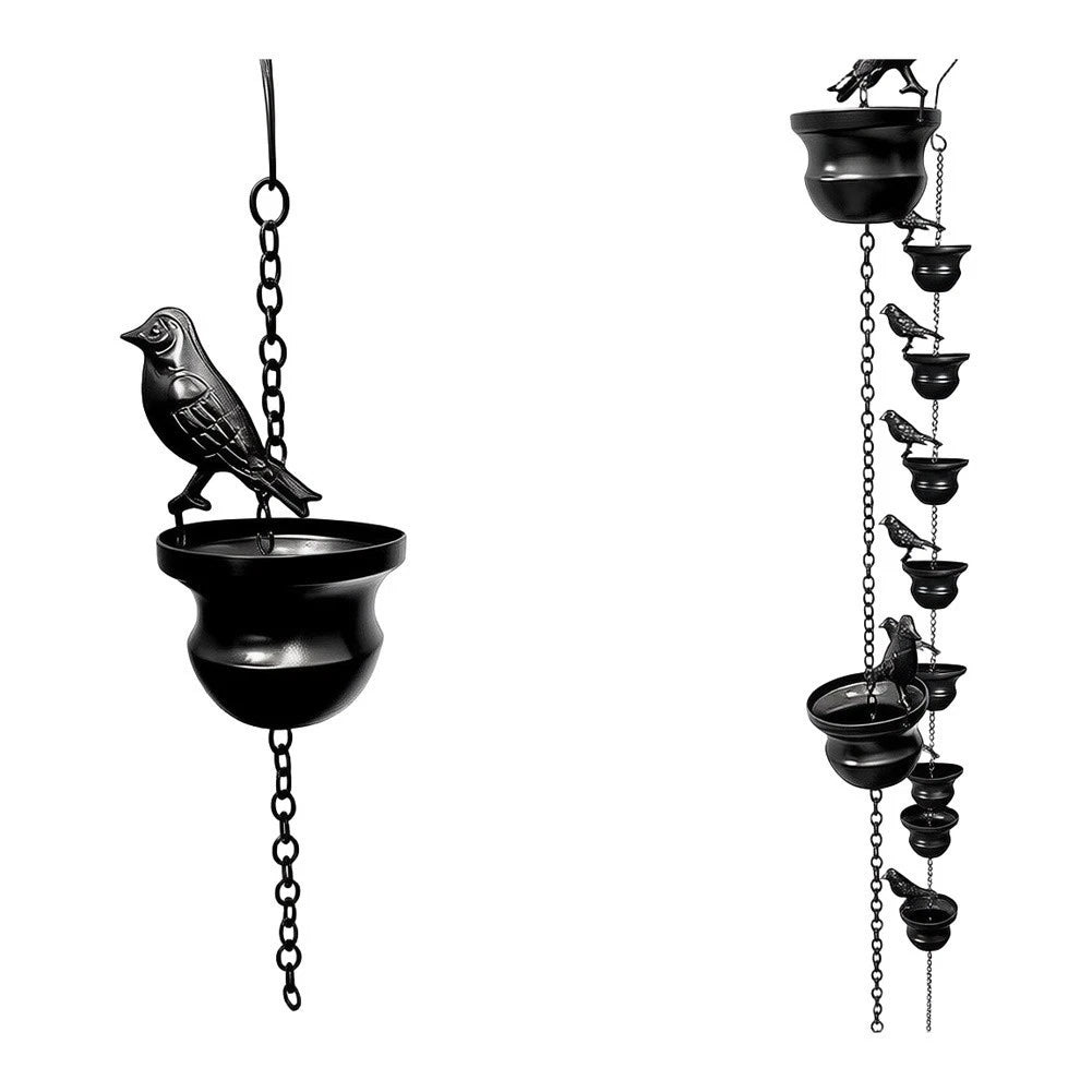 Outdoor Metal Rain Chain for Gutter Water Guidance