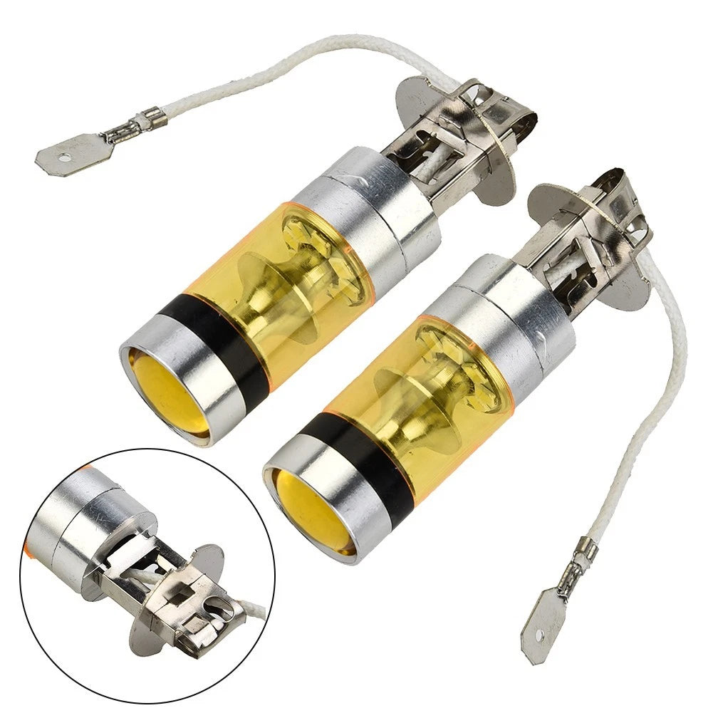 2X H3 100W LED Fog Light Bulb for