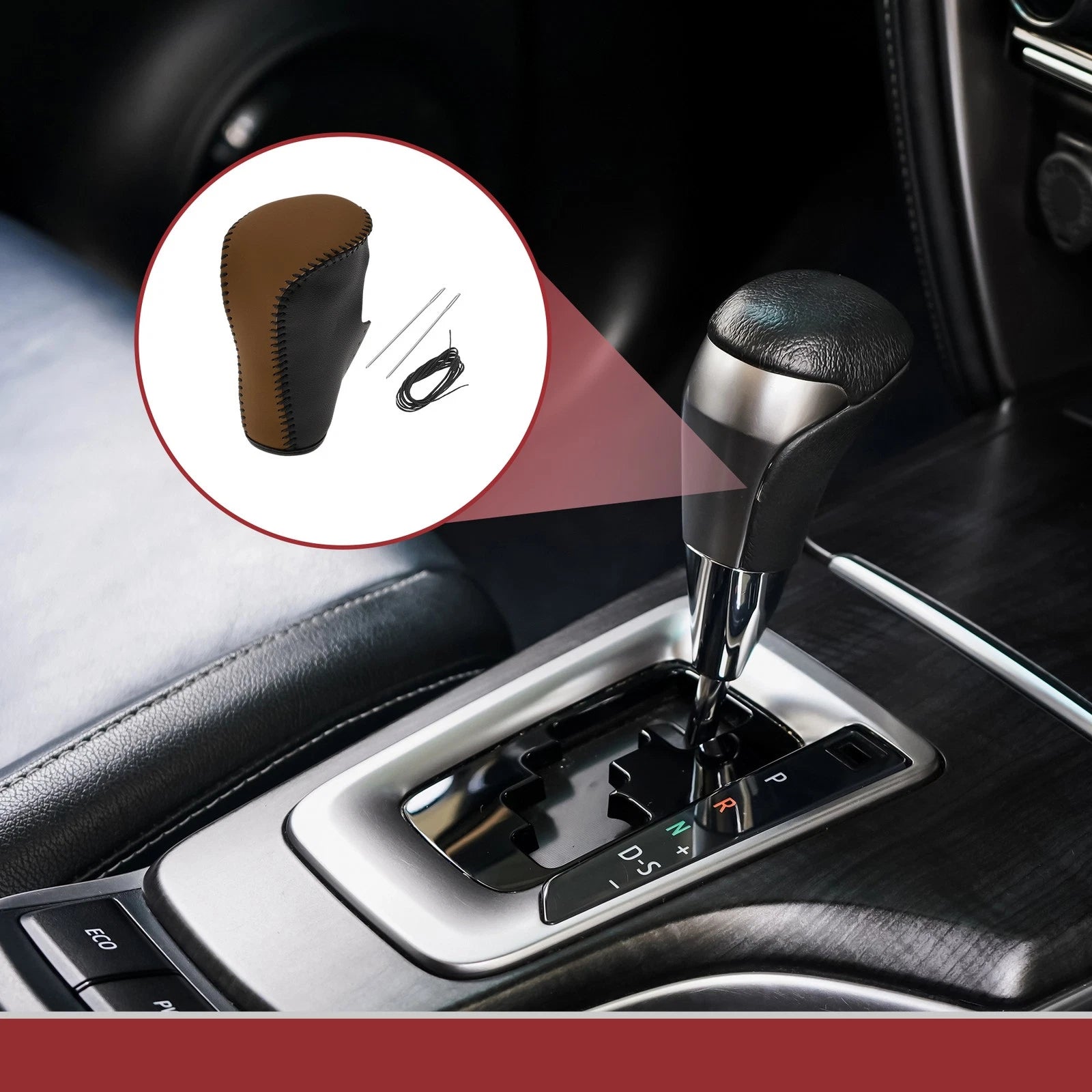 1Pc Gear Shift Knob Cover Replacement for Honda Accord 8 (2008–2012)