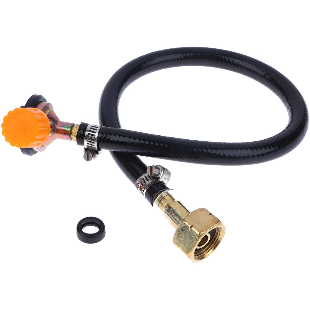 Flexible Rubber Gas Refill Adapter for Cylinder Refilling (50cm)