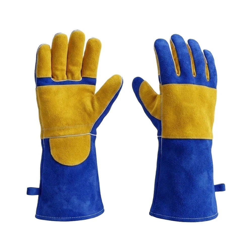 40cm Heat Resistant Gloves for BBQ Oven Fireplace Stove Safety