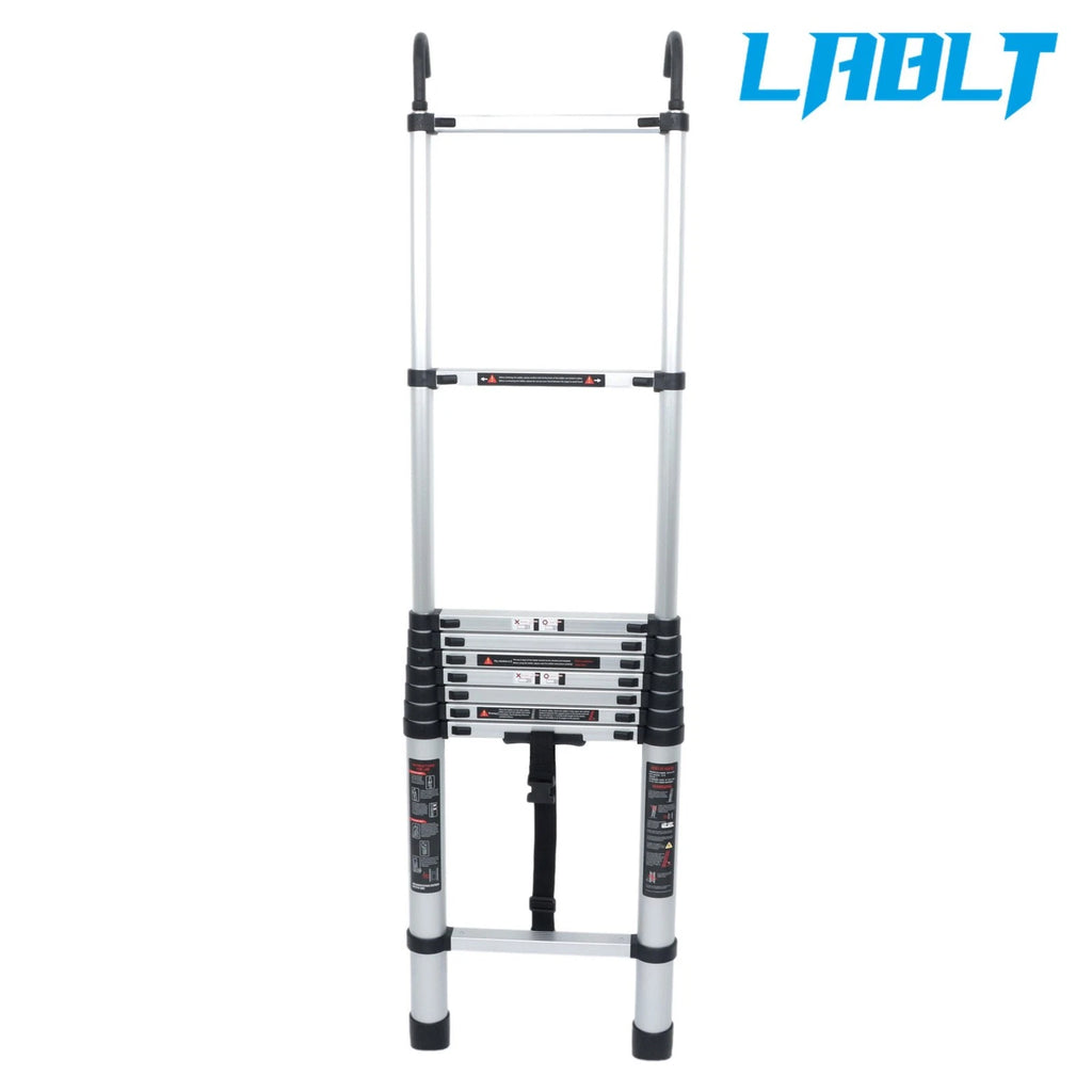 Telescoping Ladder 12.5 FT with Hooks for Multiple Uses