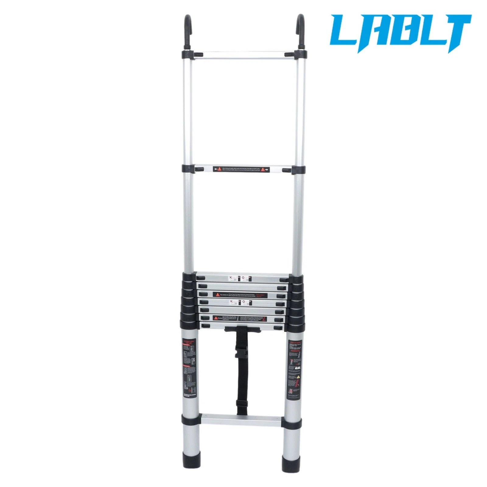 Telescoping Ladder 12.5 FT with Hooks for Multiple Uses