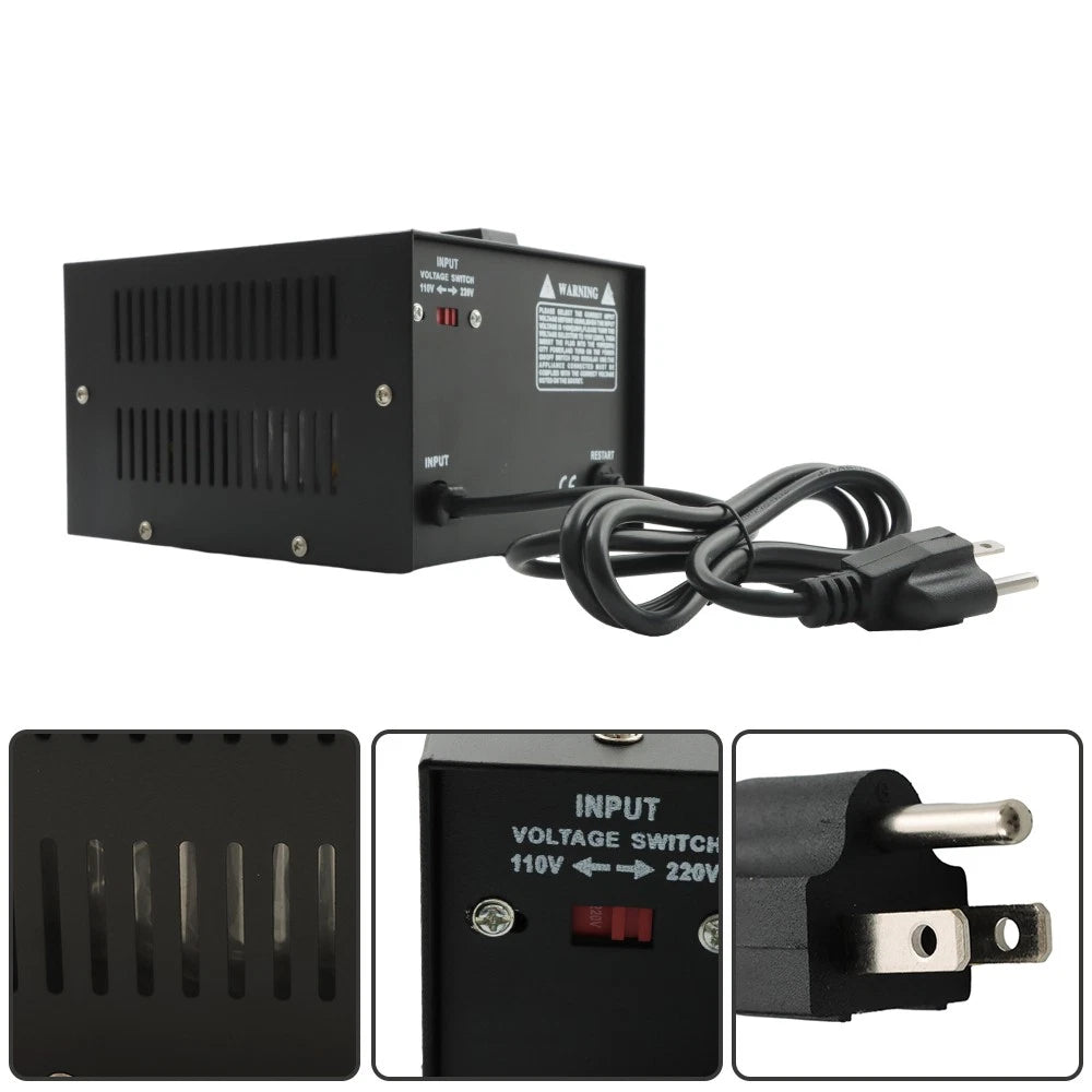 1000 Watt Voltage Converter Transformer 110V/220V for Universal Use