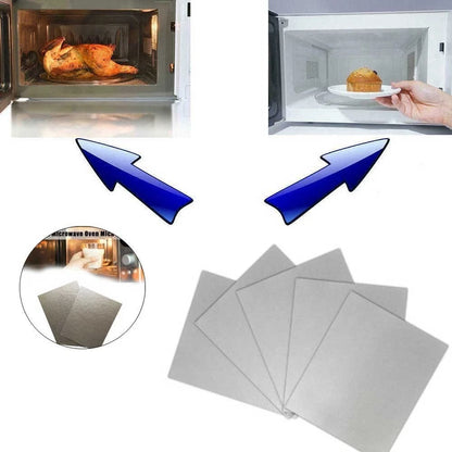 Set of 5 Mica Plates for Microwave (12 x 15cm)