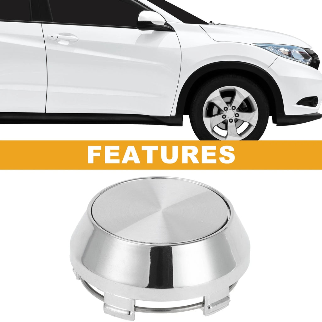 Universal Wheel Hub Center Cap for Auto (60 mm, Chrome)