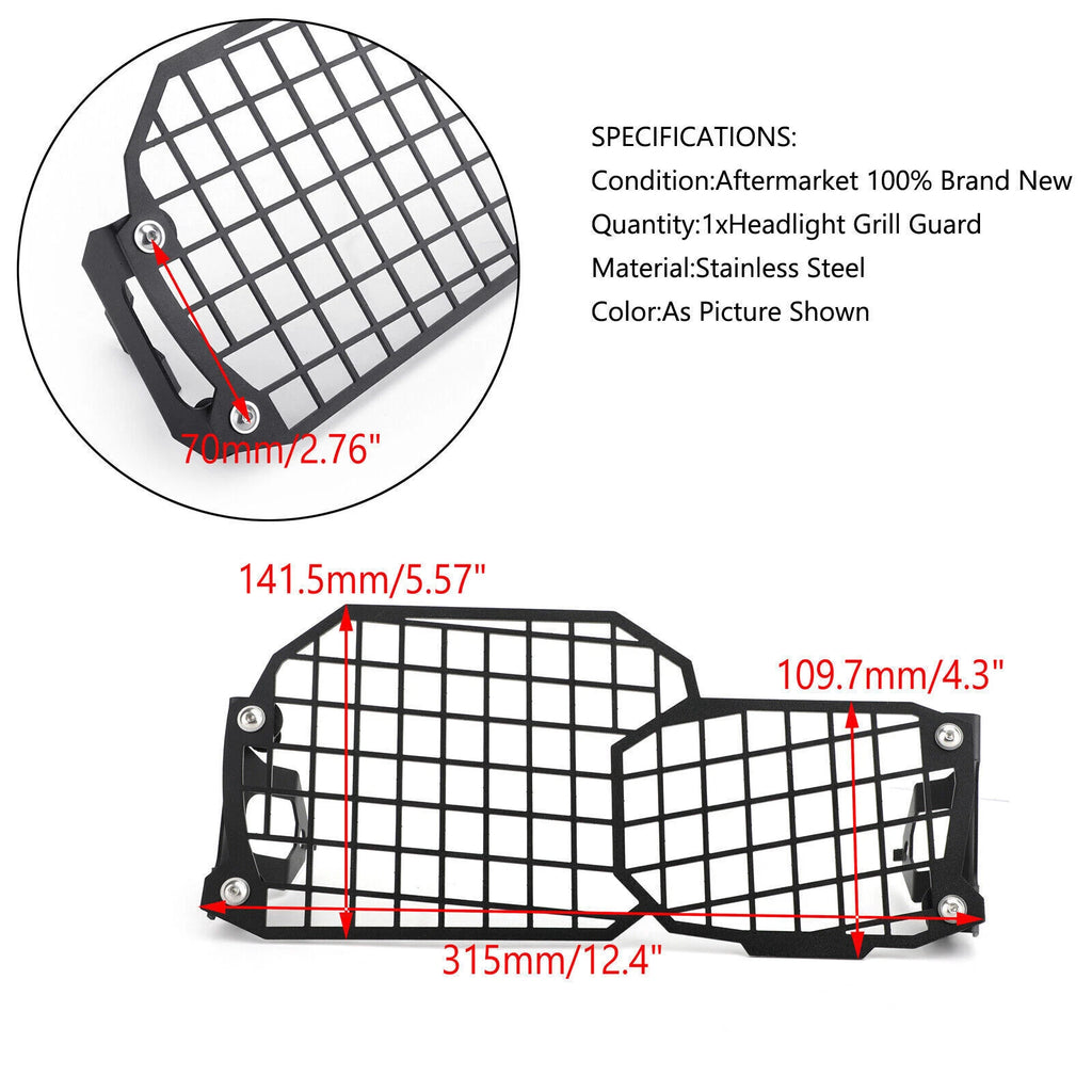 Headlight Protector Guard Cover for BMW F800GS F700GS F650GS (T9)