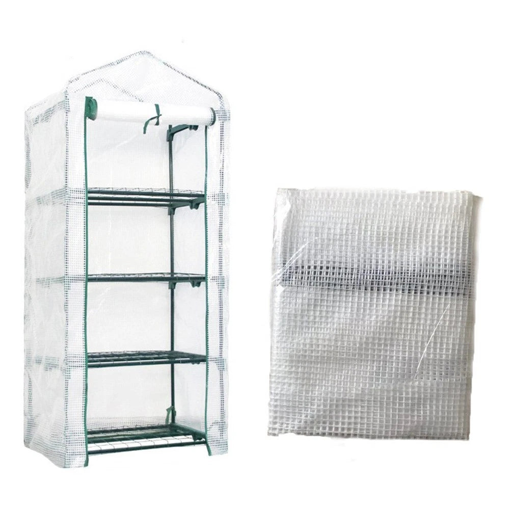 Greenhouse Cover 69x49x158CM for Small Spaces (Transparent PVC)