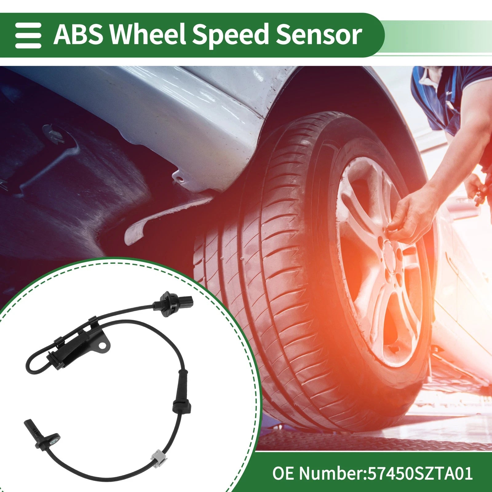 ABS Wheel Speed Sensor Front Right Replacement for Honda CR-Z (2016–2016)
