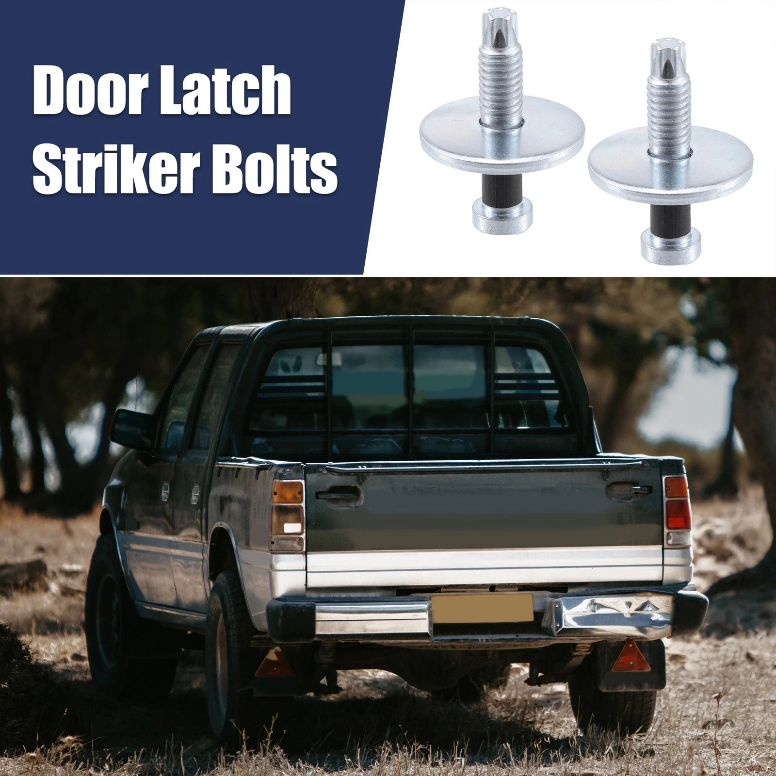 Door Latch Striker Bolts Left Right 2PCS Replacement for Dodge Ram B150 (2001–2003)