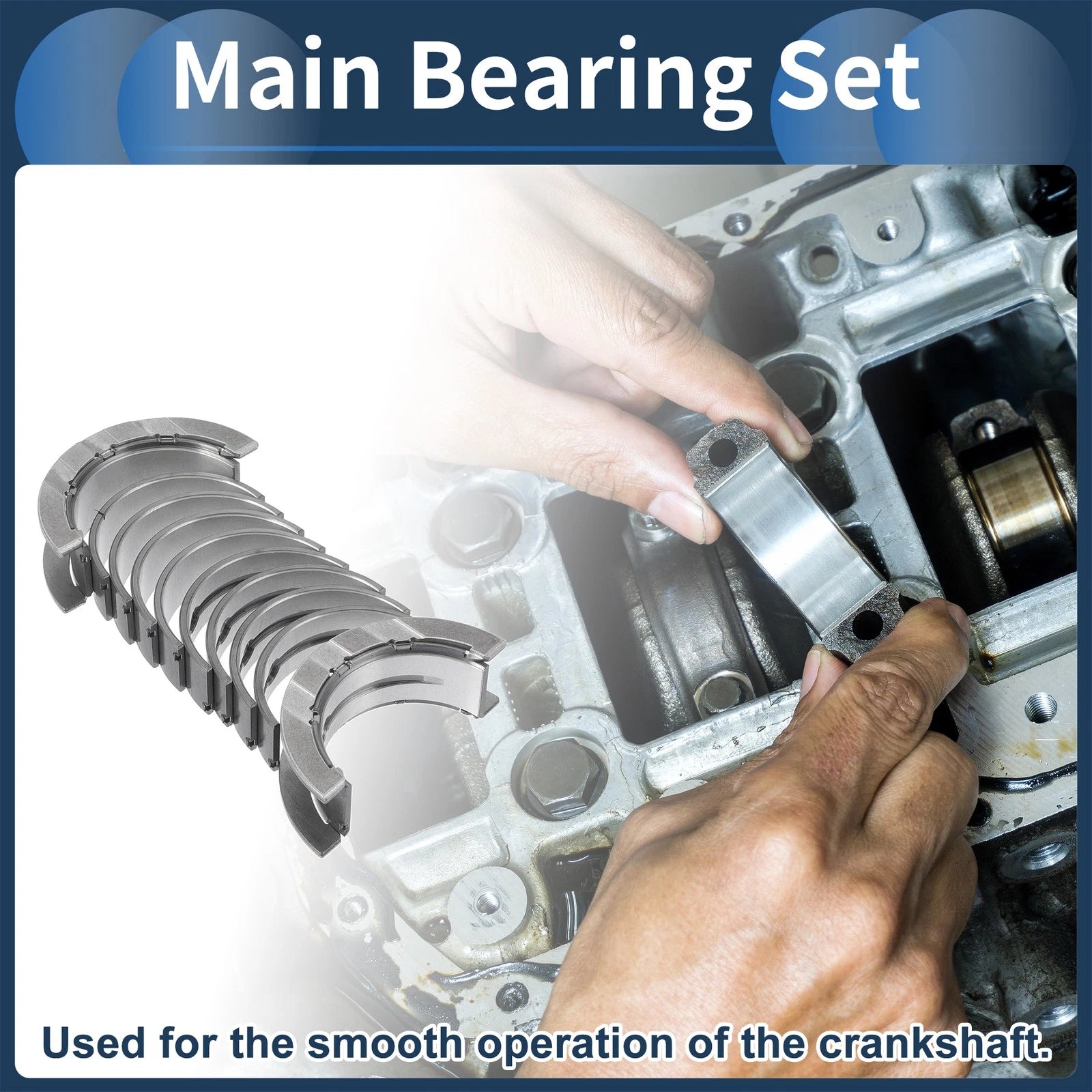 Main Bearing Set for BMW 120i (2017–2020) 10 Piece Set