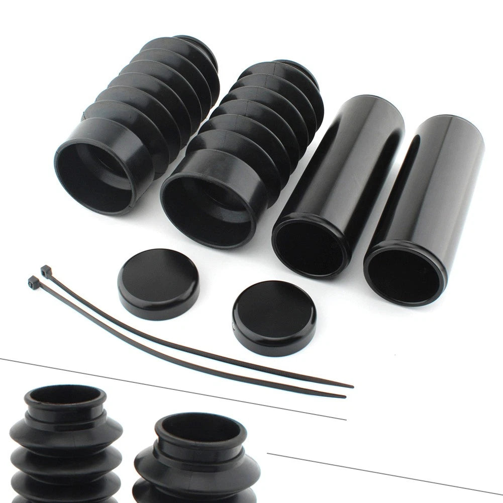 Front Fork Cover Tube Cap Kit Protector For Harley-Davidson Street Bob 2018-2024