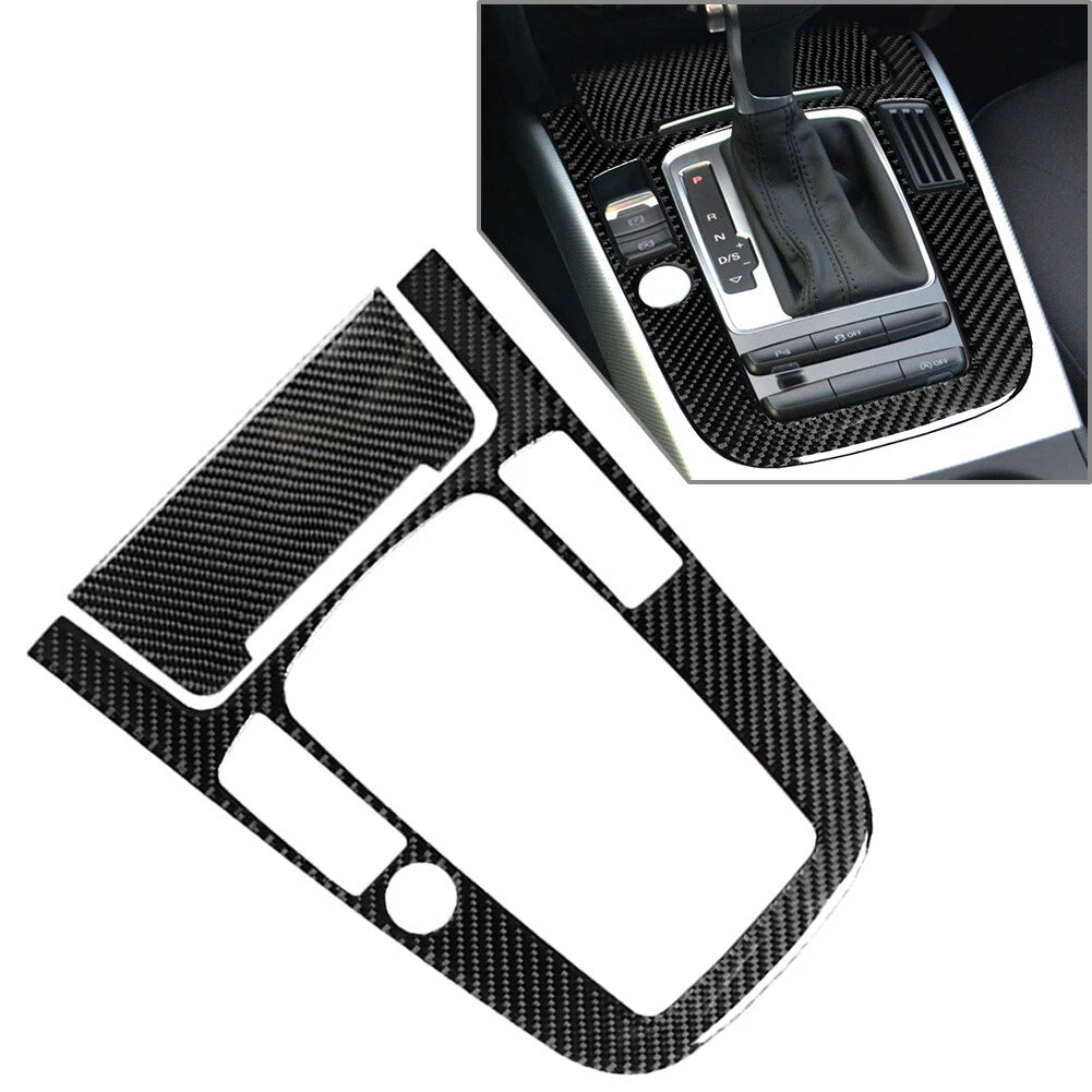 Carbon Fiber Center Console Gear Shift Panel Cover Trim for Audi A4 S4 A5 (B8 B9)