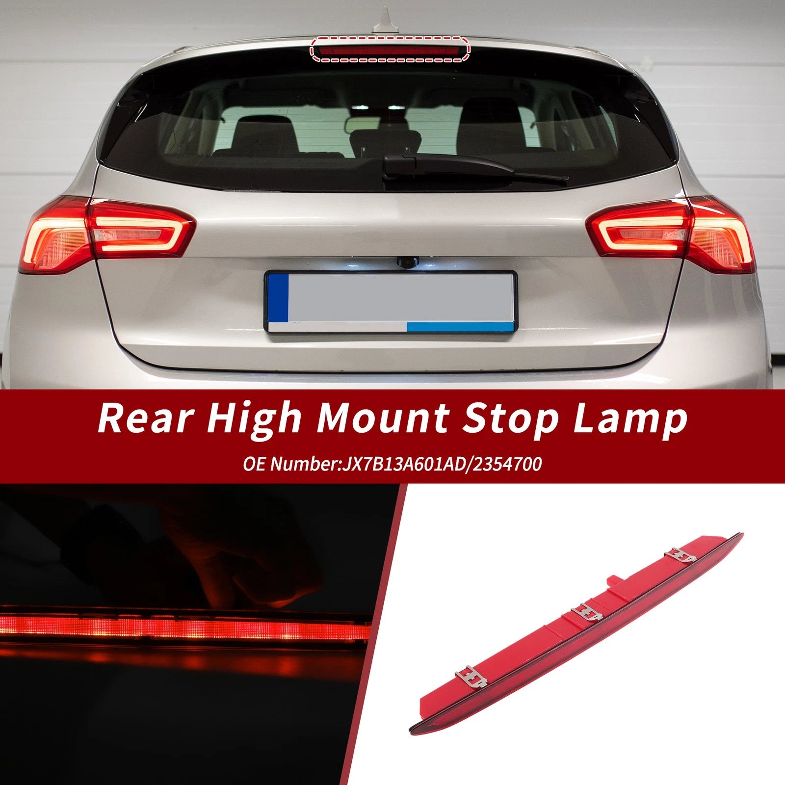 LED Third Brake Light for Ford Focus (2019–2021) JX7B13A601AD