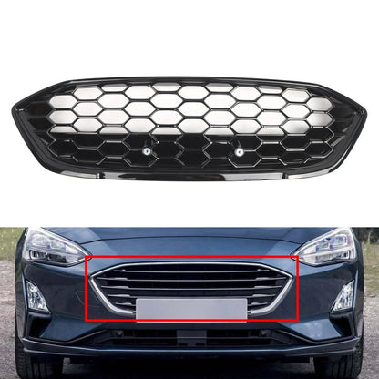 Glossy Black Front Bumper Mesh Grille for Ford Focus (2018–2021)
