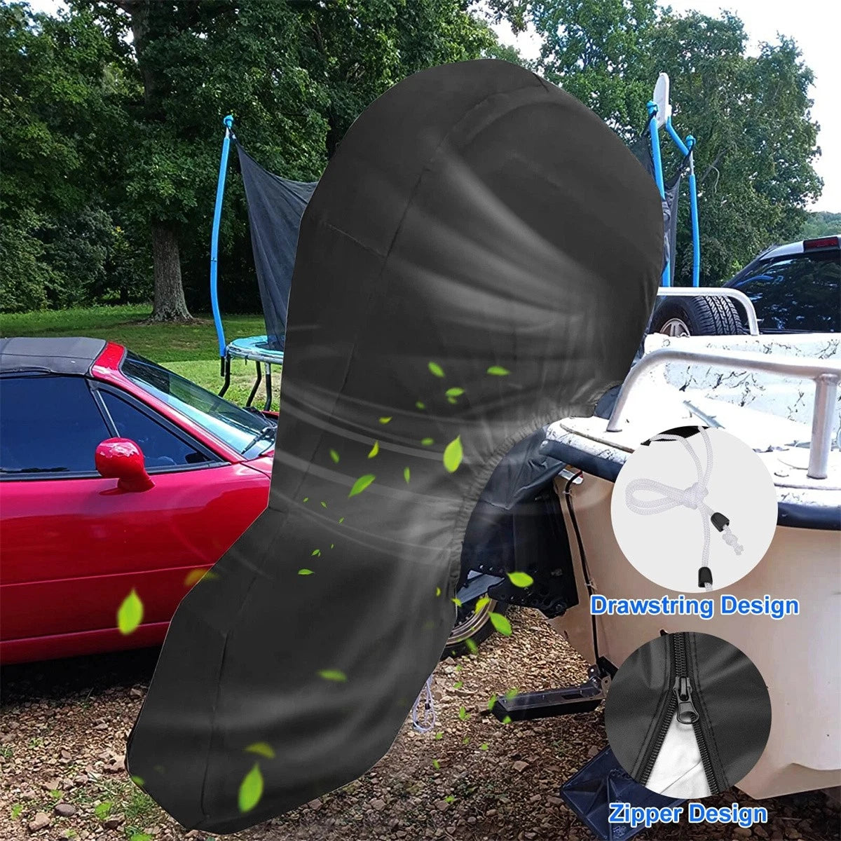 Heavy Duty Outboard Engine Cover for Boat 100-150HP