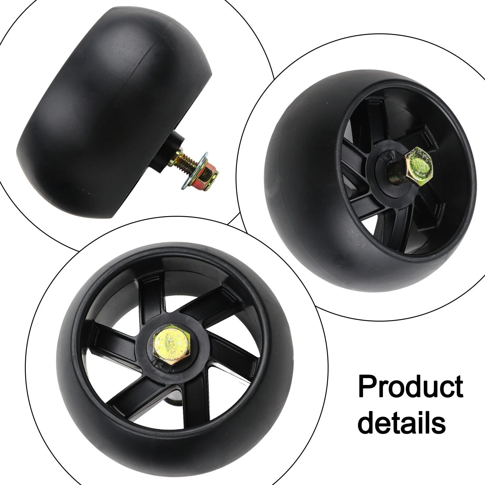 Deck Wheels and Hardware Kit for Lawn Mowers