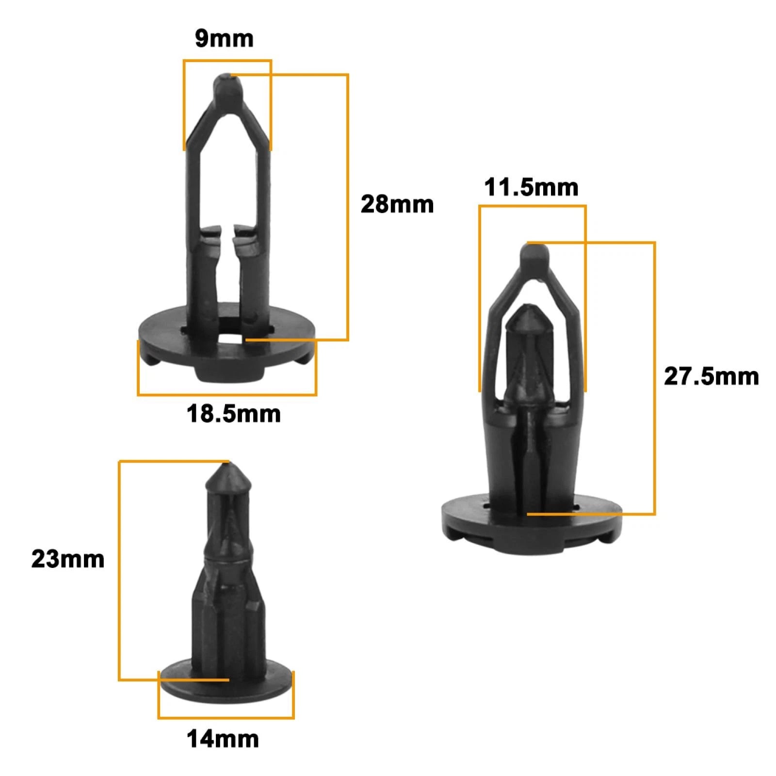 Bumper Retainer Clips Fasteners Set for Toyota Lexus (1998–2023)
