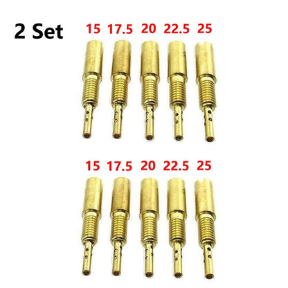 10pc Motorcycle Carburetor Pilot Slow Jet Kit For Mikuni TM VM28/486 HSR42/45/48