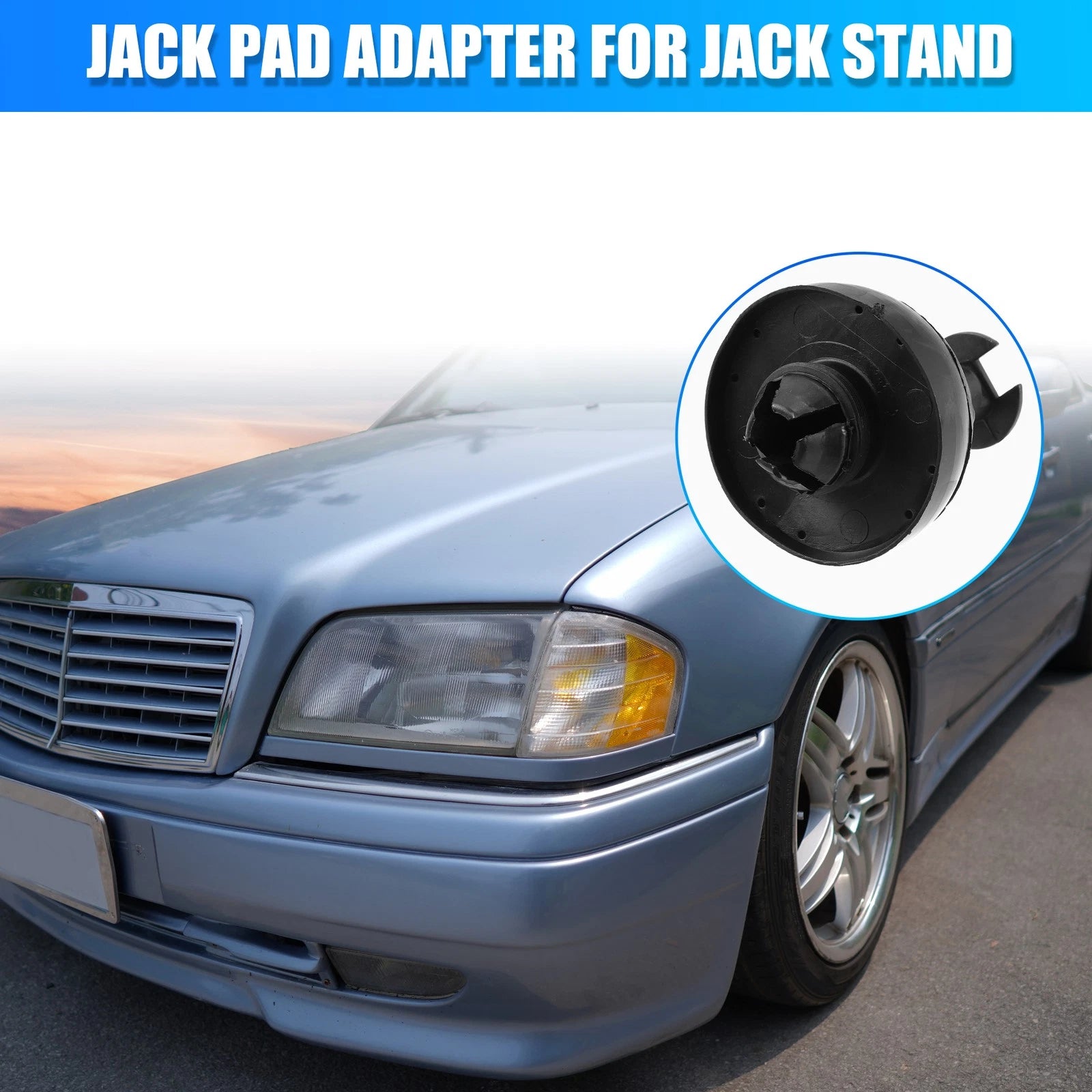 Jack Support Plug Lift Block Pad Pair for Mercedes-Benz S430 (2002–2005)
