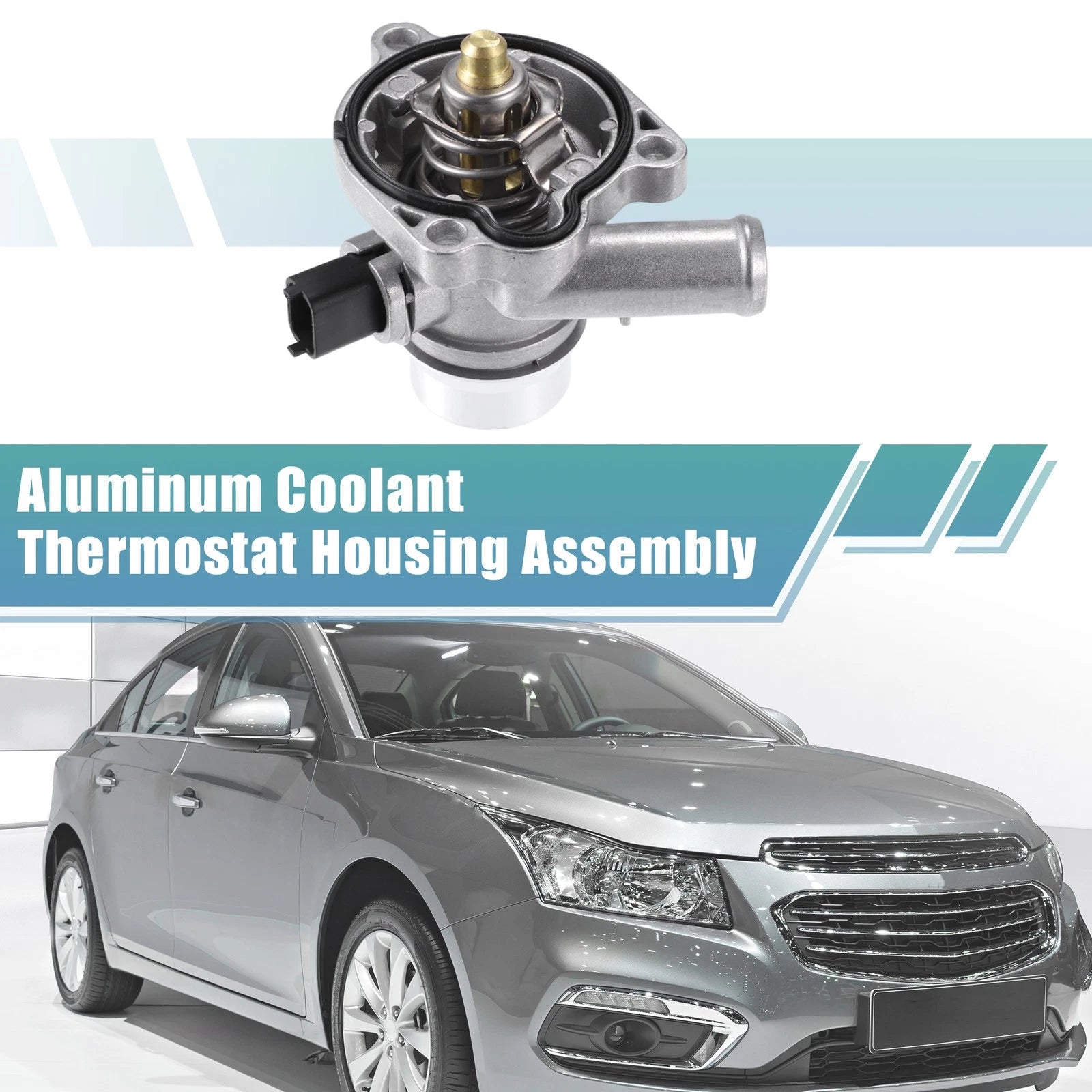 Aluminum Engine Coolant Thermostat Housing Replacement for Chevy Cruze (2011–2014)
