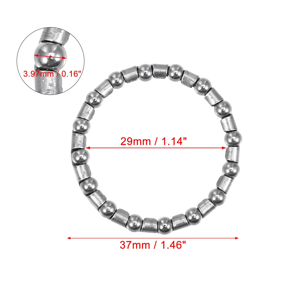 Crank Bearing Retainer Cage for 16 Ball Bicycle Wheel Bearings (3.97mm)
