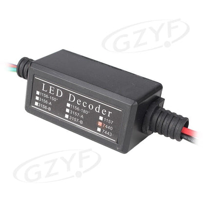 2X Error Free 7440 T20 LED Decoder for Blinker Hyper Flash