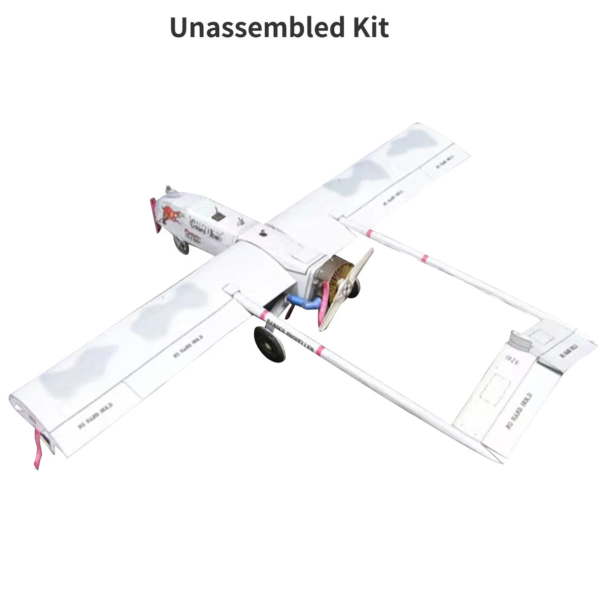 RQ-7 Shadow UAV Paper Model Aircraft Kit (Unassembled)