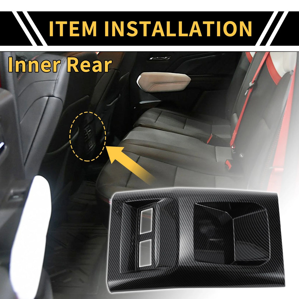 Central Armrest AC Vent Cover Trim Replacement for Chevy Colorado (2023–2024)