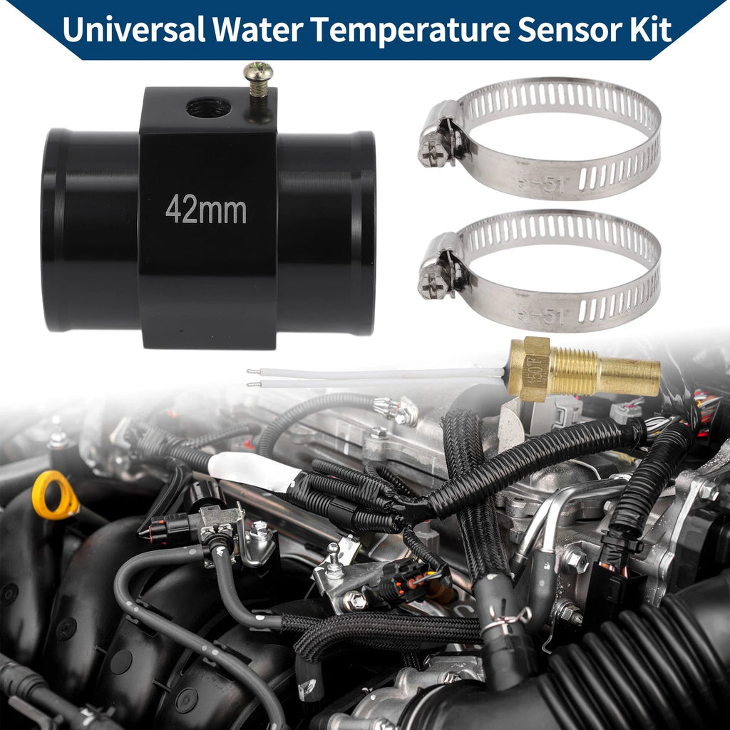 Water Temp Sensor Kit for Auto Radiator Cooling (1.65", 150°F On - 135°F Off)