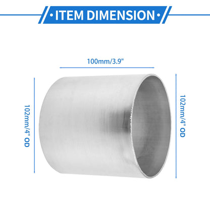 4" OD Straight Aluminum Intercooler Pipe for Universal Applications (100mm)