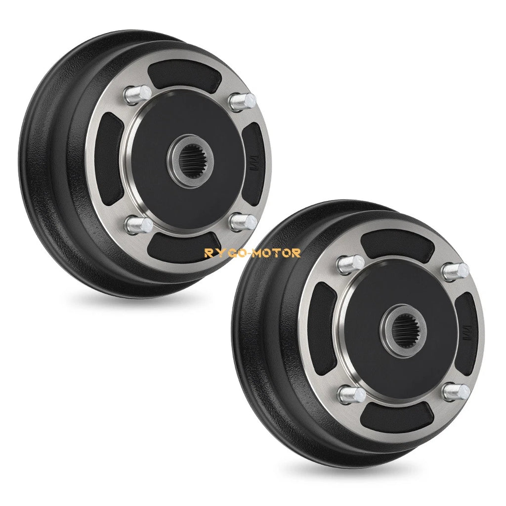 2 Front Brake Drum Hubs for Kawasaki Mule 3000 3010 4000 4010 2510 KAF620 KAF950