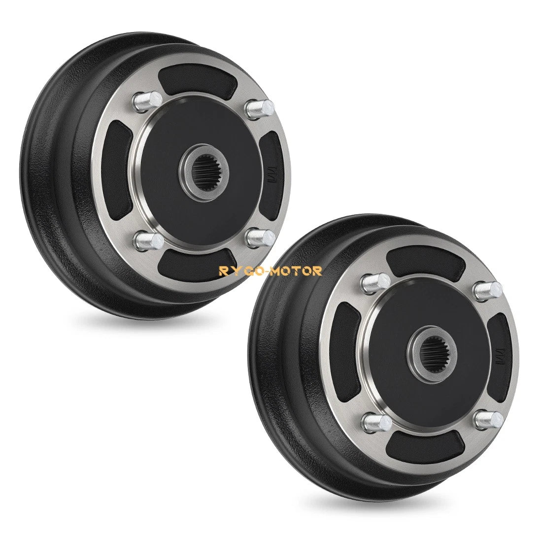2 Front Brake Drum Hubs for Kawasaki Mule 3000 3010 4000 4010 2510 KAF620 KAF950