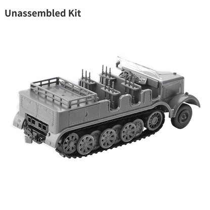 1:72 WWII German Sd.Kfz.7 Half-Track Model Kit (Unassembled)