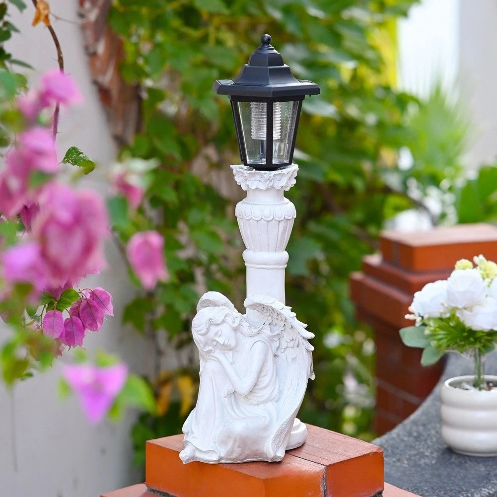 Illuminated Solar Garden Statue for Yard Patio