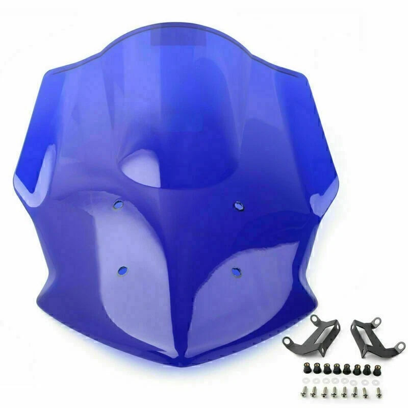 Front Windshield Mounting Kit for Yamaha MT-07 (2018–2020) - Blue