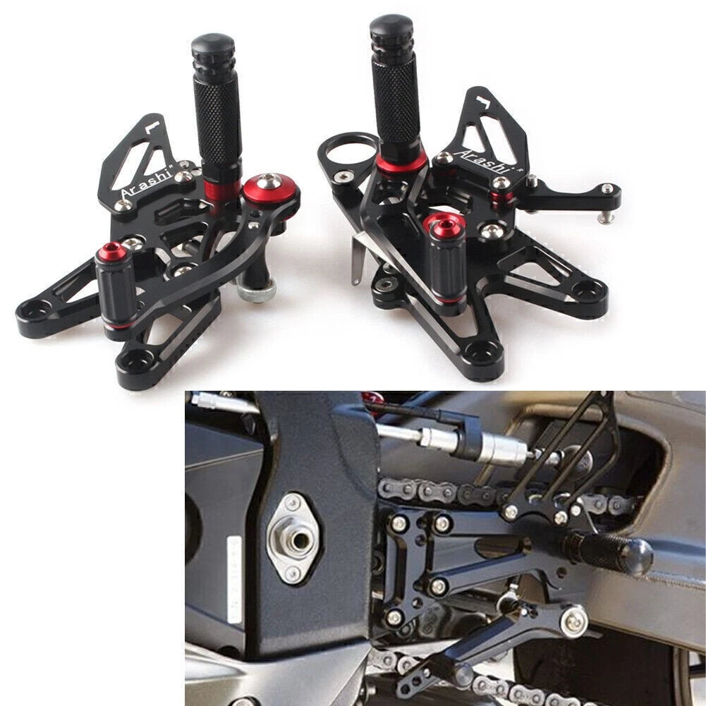 CNC Rearset Foot Pegs for BMW S1000RR (2010–2013)