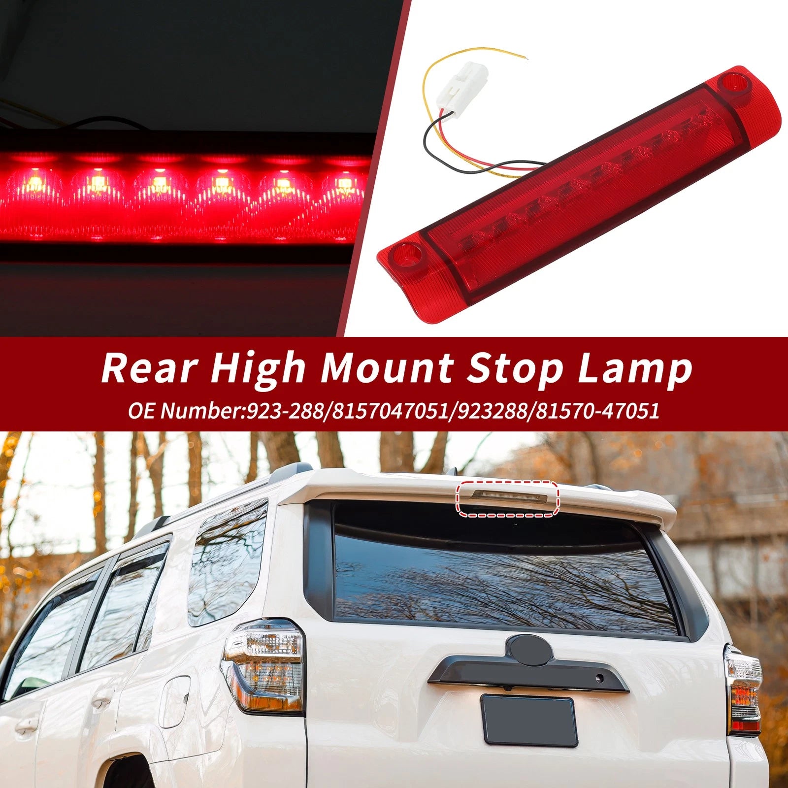 LED Third Brake Light for Toyota 4Runner Highlander (8157047051)