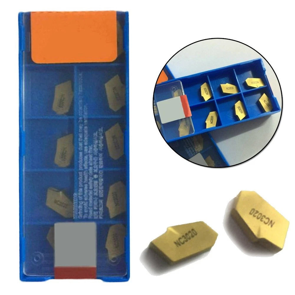 10pcs Grooving Cut-Off Carbide Inserts for (4mm Width)
