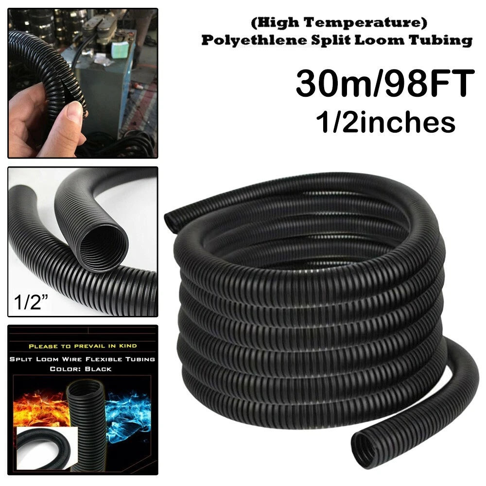 Split Cable Tubing Wire Loom for Vehicle Wiring Management