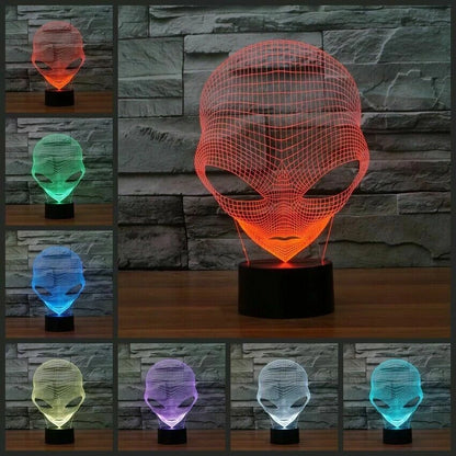 7 Color Changing LED Night Light with Touch Switch and Remote Control