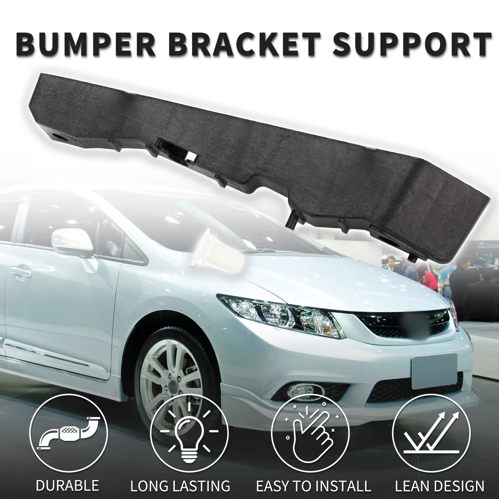 Left Front Bumper Retainer Bracket for Hyundai Accent (2006–2011)