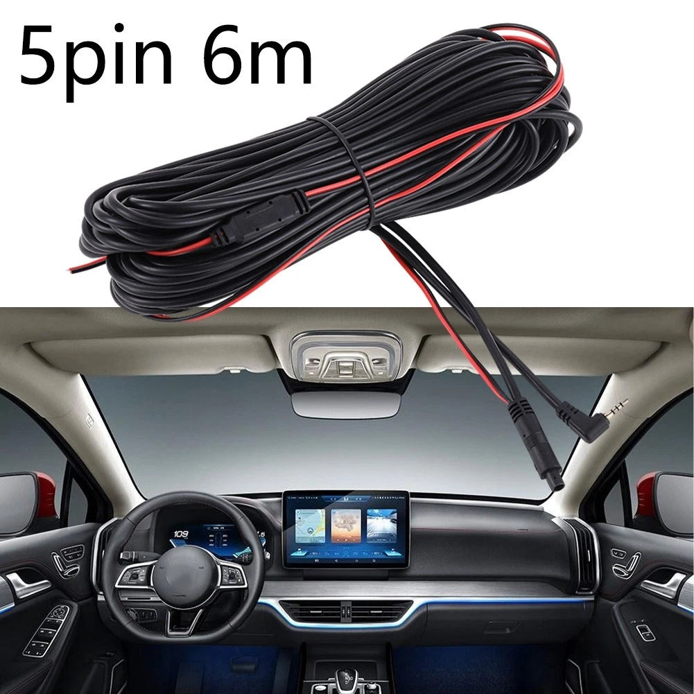 6m Rear View Camera Extension Cable for Car (Thermoplastic Coating)