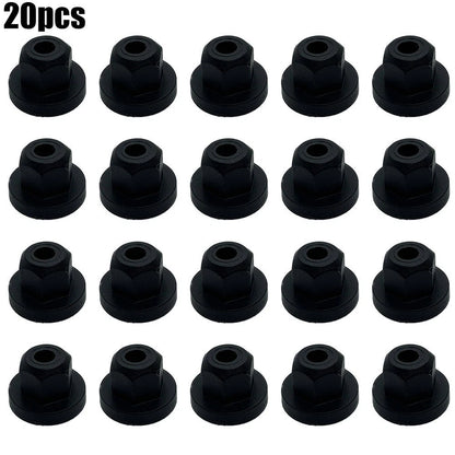 Brand New Plastic Nut Bolt Nut For With Ring 20pcs/Set 4.5mm Hole E36 E39