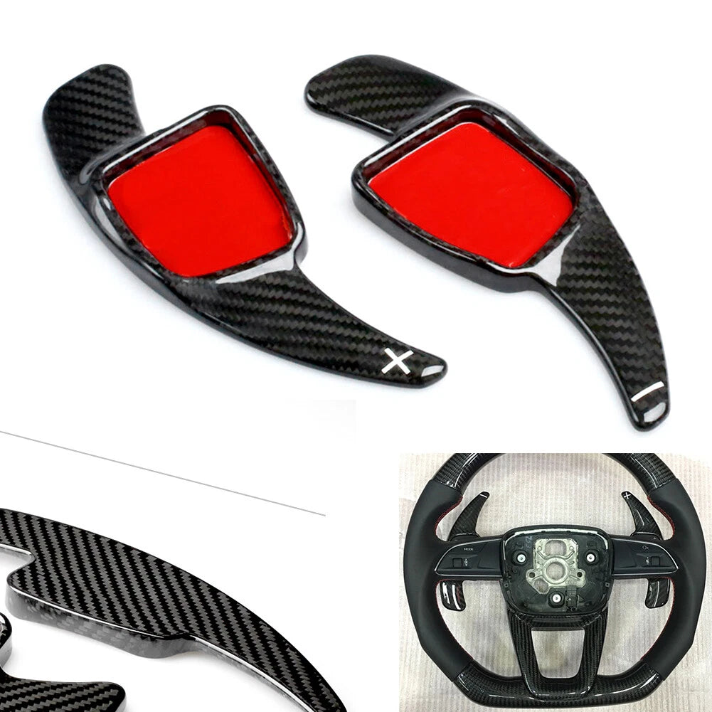 2X Steering Wheel Shift Paddle Extension for Audi A3/A4/A5/S3/S4/Q2/S5/Q7/TT
