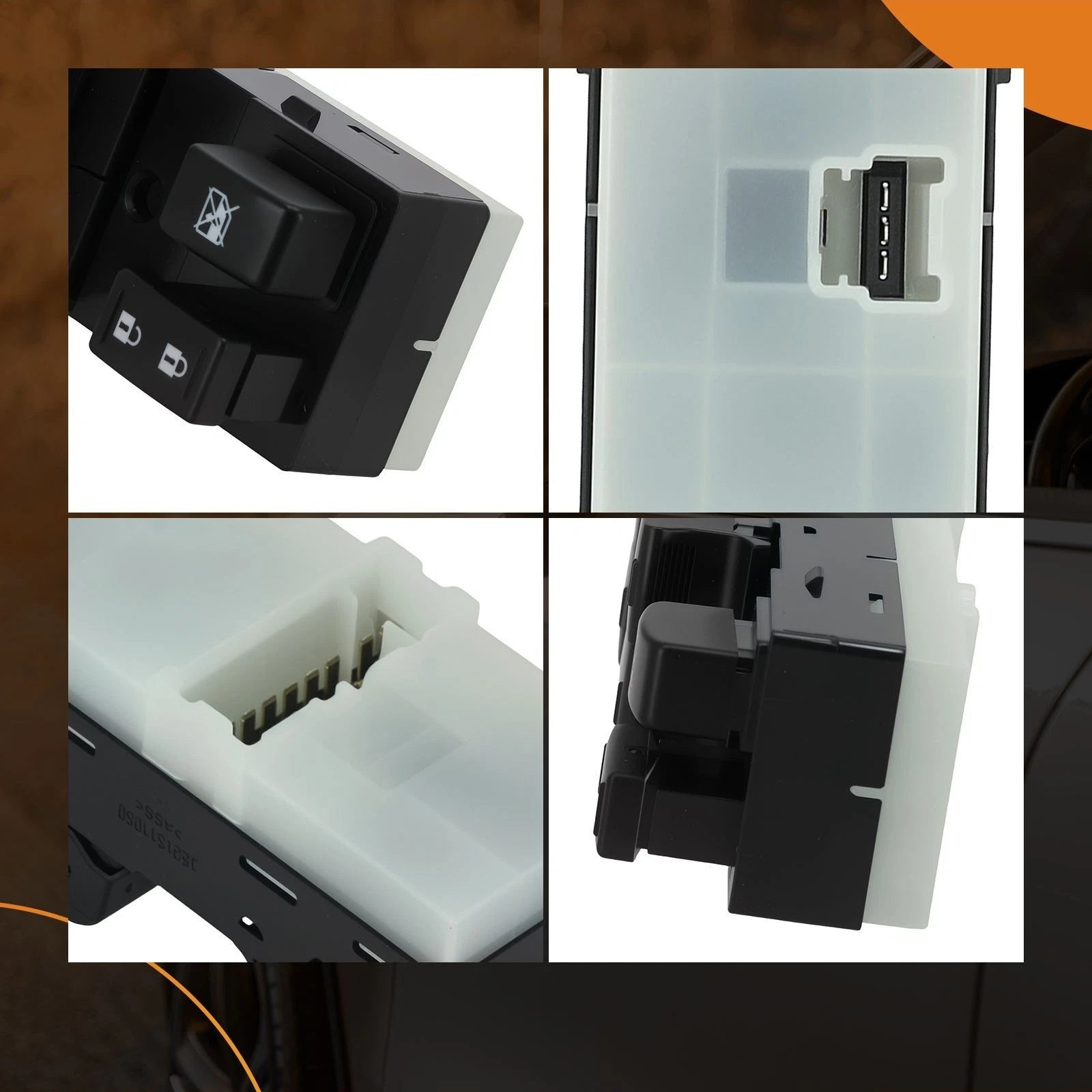 Front Left Window Switch for Subaru Forester (2014–2016) 83071SG040 16+3 Pin Black